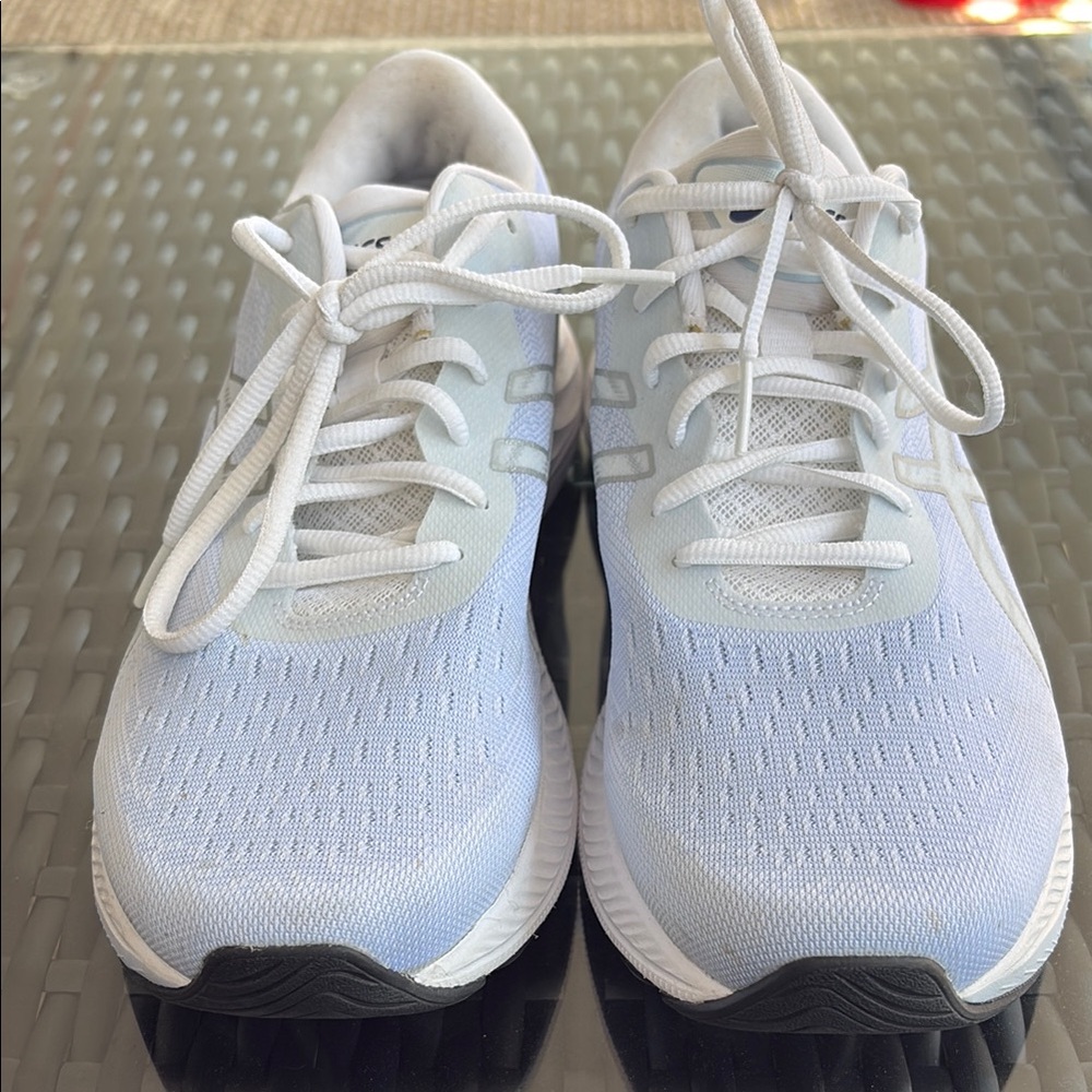 Asics Women's Athletic Shoes - Light Blue and White